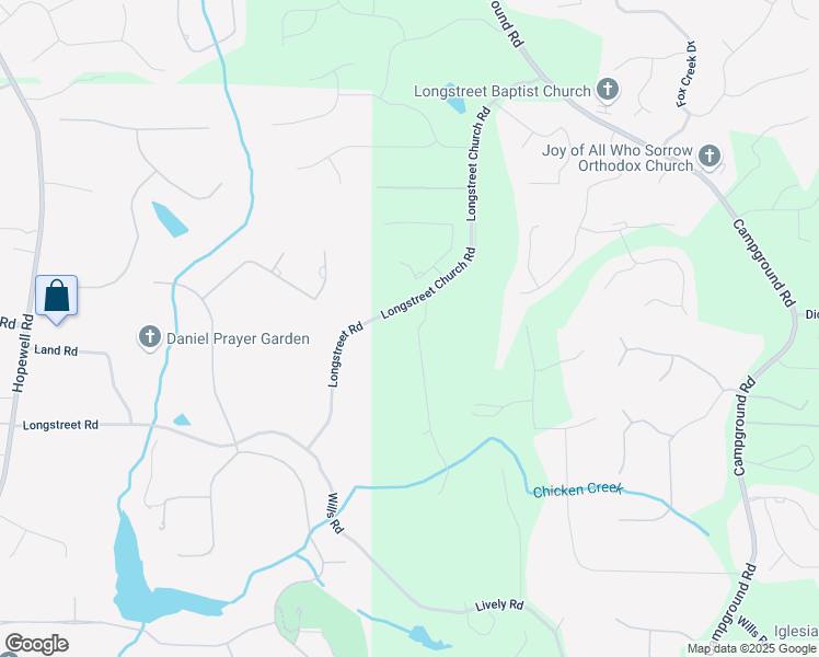 map of restaurants, bars, coffee shops, grocery stores, and more near Mallory Manor Court in Alpharetta