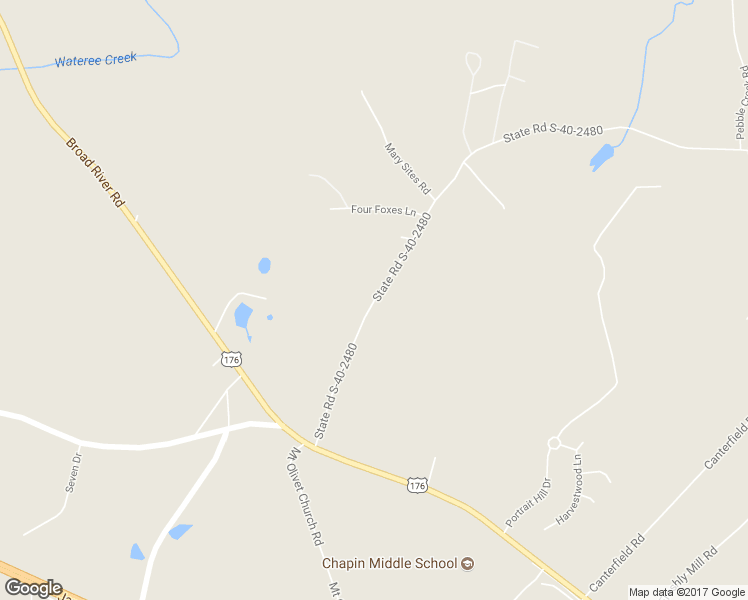 map of restaurants, bars, coffee shops, grocery stores, and more near 1149 State Road S-40-2480 in Chapin