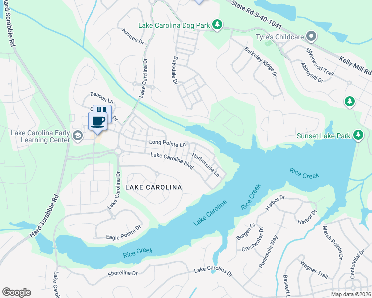 map of restaurants, bars, coffee shops, grocery stores, and more near 129 Ratchford Way in Columbia
