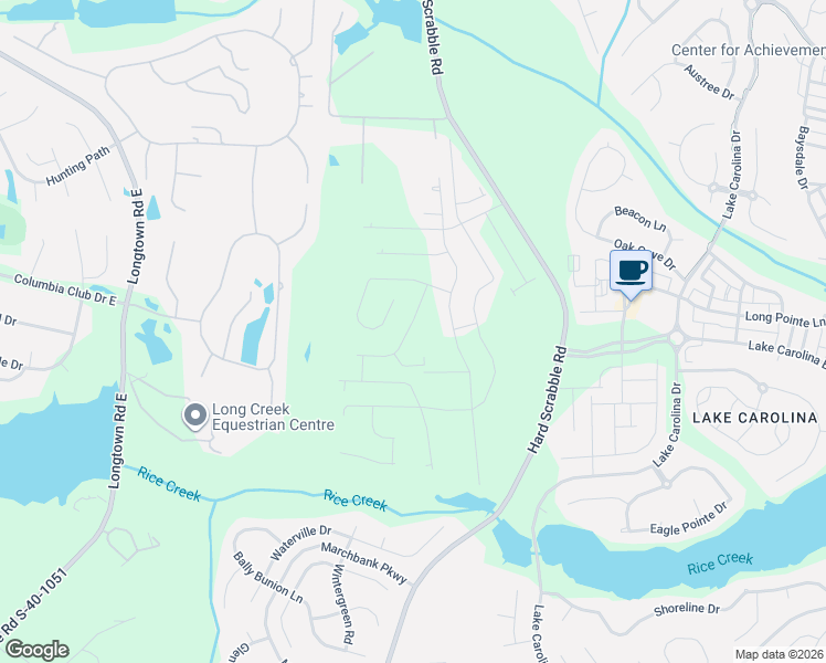 map of restaurants, bars, coffee shops, grocery stores, and more near 224 Sand Farm Trail in Blythewood
