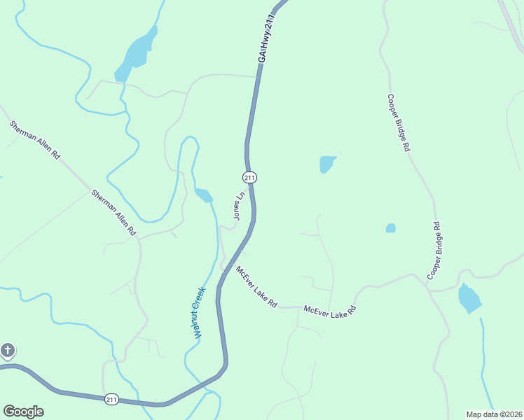 map of restaurants, bars, coffee shops, grocery stores, and more near 3585 Jones Lane in Gainesville