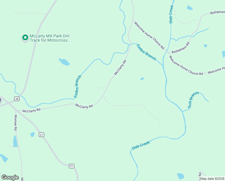 map of restaurants, bars, coffee shops, grocery stores, and more near 852 McClarty Road in Horton