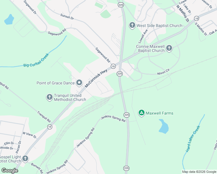 map of restaurants, bars, coffee shops, grocery stores, and more near 1211 McCormick Highway in Greenwood