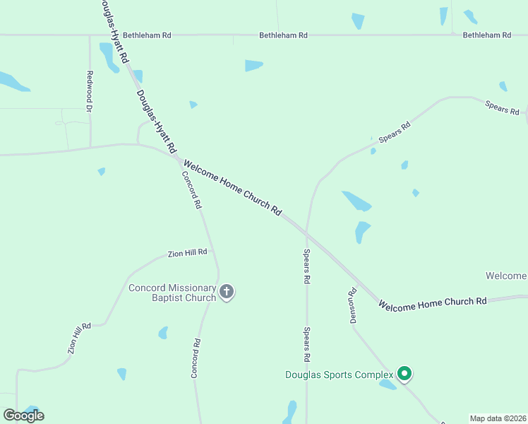 map of restaurants, bars, coffee shops, grocery stores, and more near 1777 Welcome Home Church Road in Horton