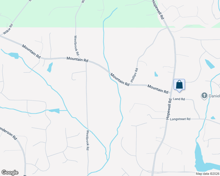 map of restaurants, bars, coffee shops, grocery stores, and more near 2705 Mountain Road in Alpharetta