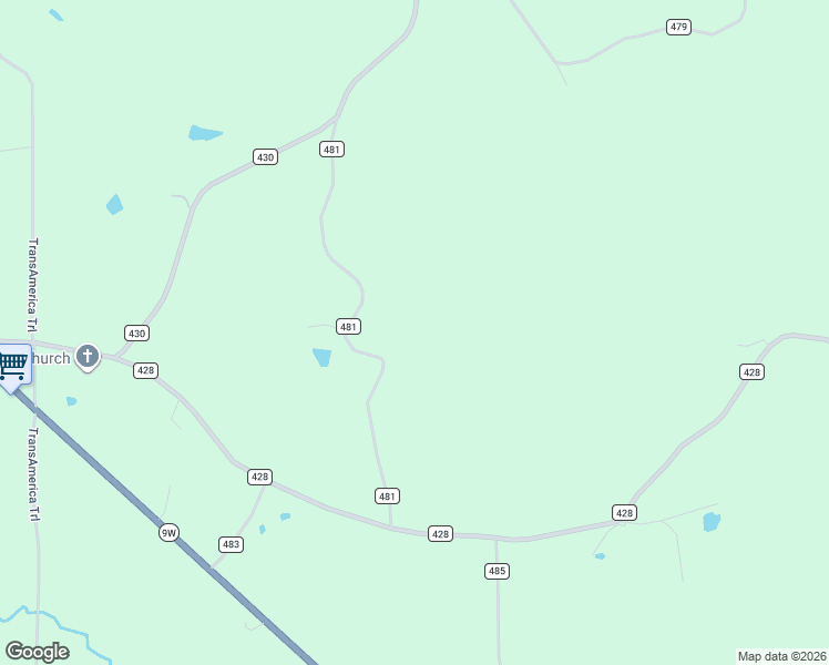 map of restaurants, bars, coffee shops, grocery stores, and more near 61 County Road 481 in Paris