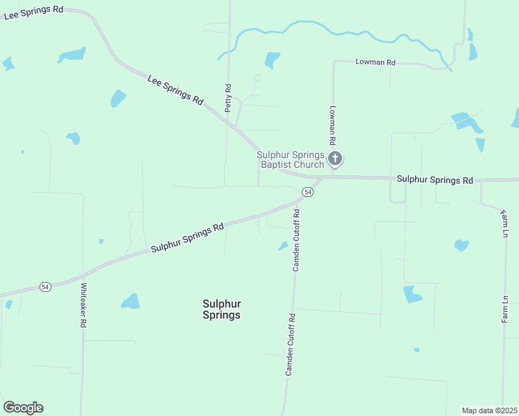 map of restaurants, bars, coffee shops, grocery stores, and more near 9411 Sulphur Springs Road in Pine Bluff