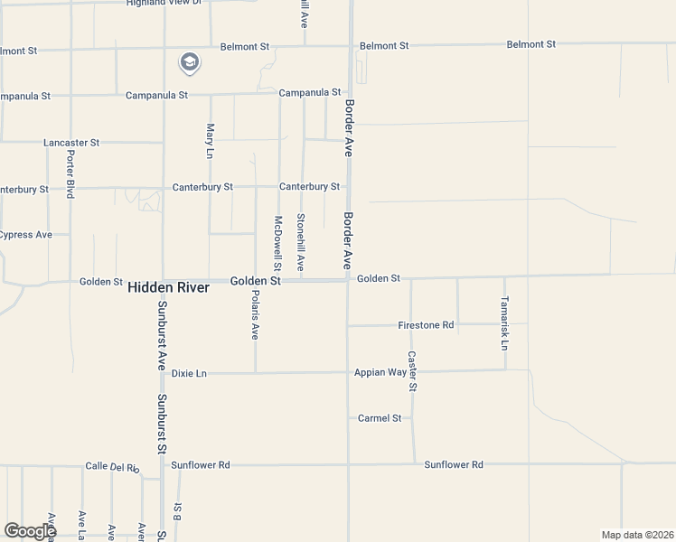 map of restaurants, bars, coffee shops, grocery stores, and more near 62474 Golden Street in Joshua Tree