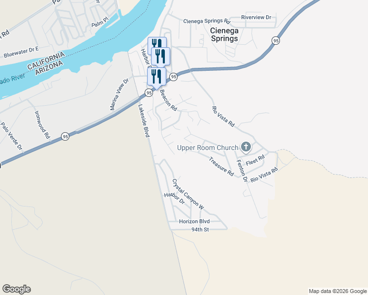 map of restaurants, bars, coffee shops, grocery stores, and more near 31569 Treasure Road in Parker