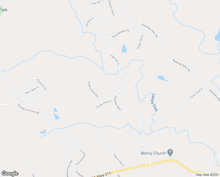 map of restaurants, bars, coffee shops, grocery stores, and more near 5114 Ozark Lane in Gainesville