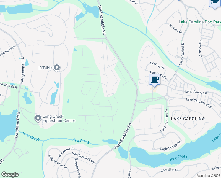 map of restaurants, bars, coffee shops, grocery stores, and more near 231 Sandfarm Trail in Blythewood