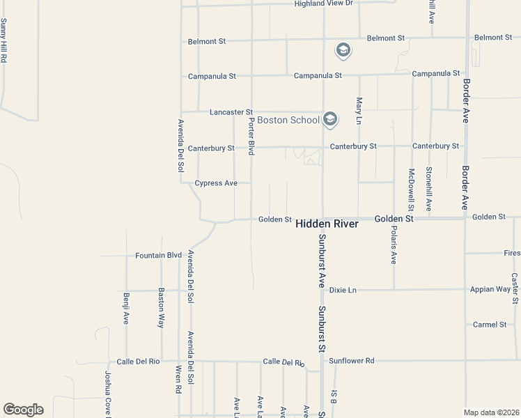 map of restaurants, bars, coffee shops, grocery stores, and more near 4084 Ocean Avenue in Joshua Tree