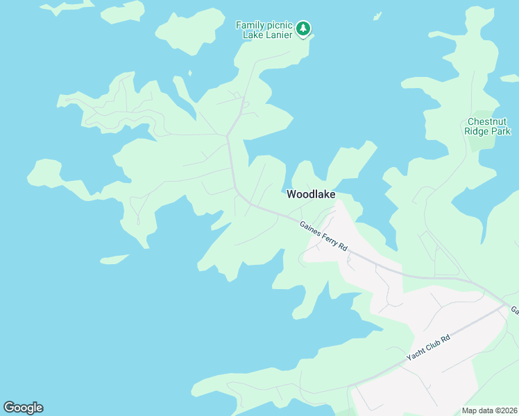 map of restaurants, bars, coffee shops, grocery stores, and more near 6678 Gaines Ferry Rd in Flowery Branch