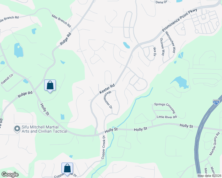 map of restaurants, bars, coffee shops, grocery stores, and more near 343 Westminster Drive in Canton