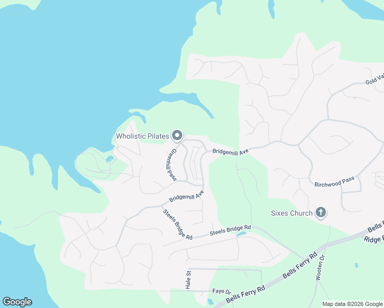 map of restaurants, bars, coffee shops, grocery stores, and more near 124 Ivygreen Chase in Canton