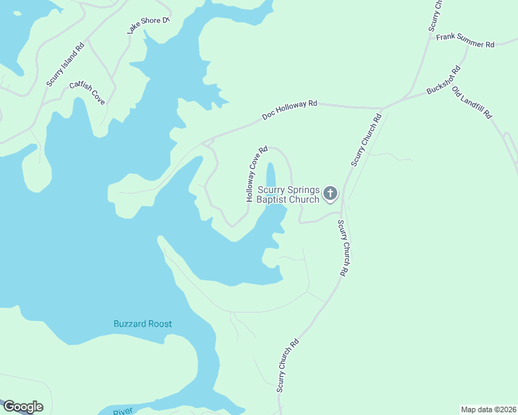 map of restaurants, bars, coffee shops, grocery stores, and more near 708 Hollaway Cove Road in Chappells