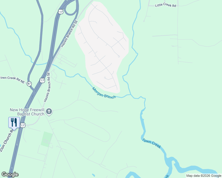 map of restaurants, bars, coffee shops, grocery stores, and more near 7394 Ruby Stone Court in Leland
