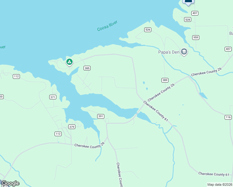 map of restaurants, bars, coffee shops, grocery stores, and more near 830 County Road 514 in Centre