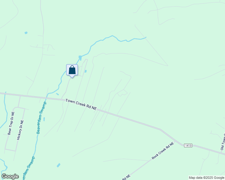 map of restaurants, bars, coffee shops, grocery stores, and more near 1013 Castle Way Northeast in Leland