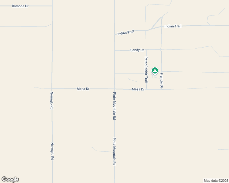 map of restaurants, bars, coffee shops, grocery stores, and more near 4200 Pinto Mountain Road in Twentynine Palms