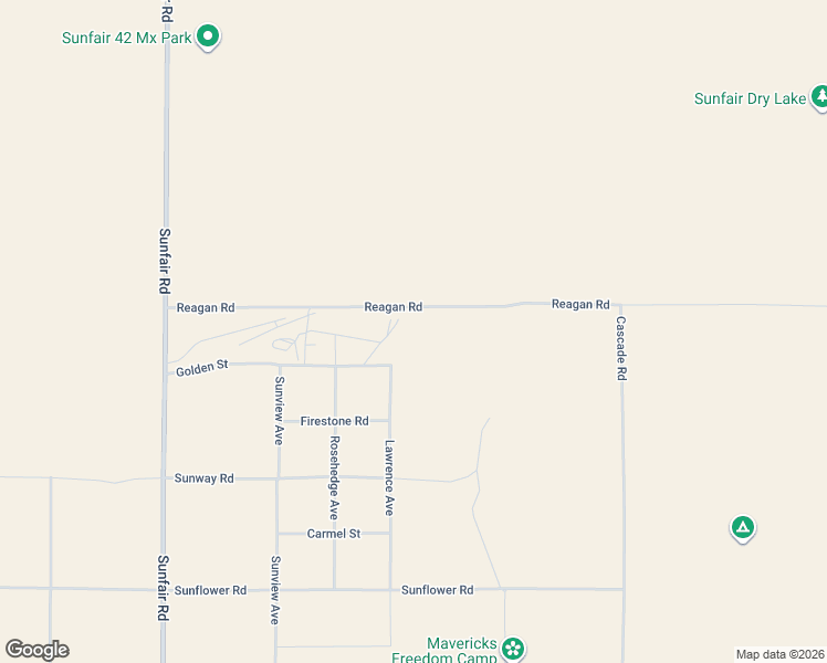 map of restaurants, bars, coffee shops, grocery stores, and more near Golden Street in Joshua Tree