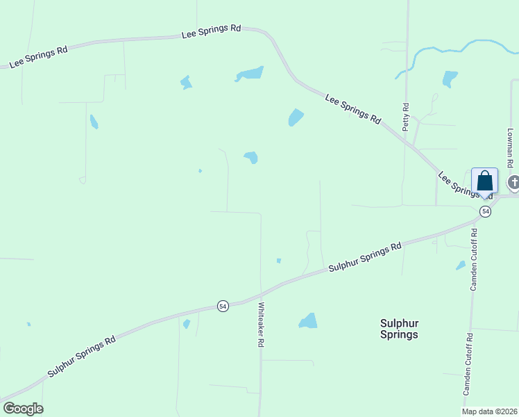 map of restaurants, bars, coffee shops, grocery stores, and more near 4933 Sullivan Road in Pine Bluff