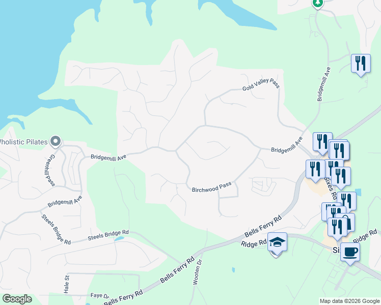map of restaurants, bars, coffee shops, grocery stores, and more near 204 White Oak Drive in Canton