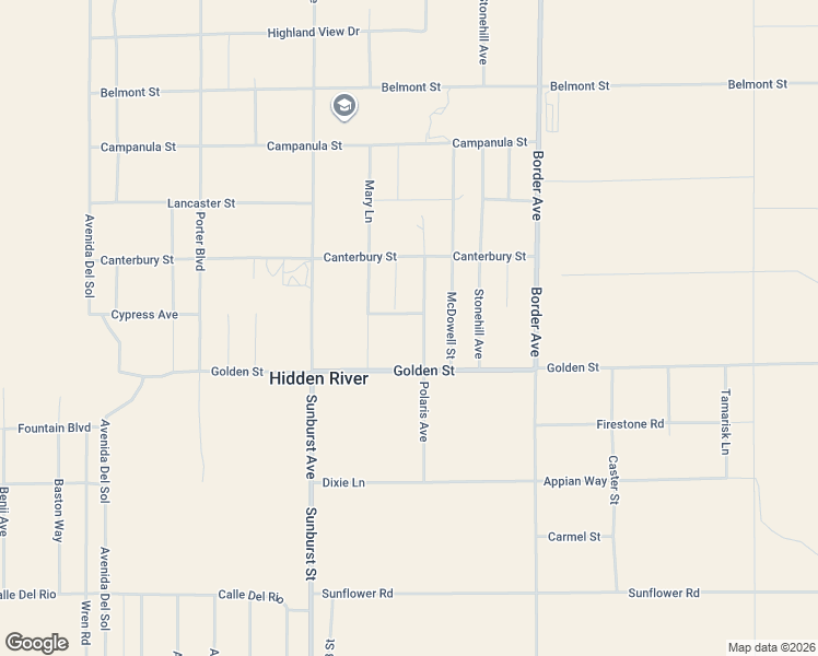 map of restaurants, bars, coffee shops, grocery stores, and more near 4044 Polaris Avenue in Joshua Tree