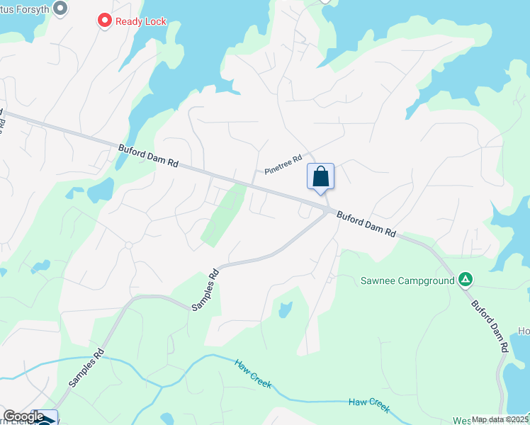 map of restaurants, bars, coffee shops, grocery stores, and more near 2860 Maple Park Place in Cumming