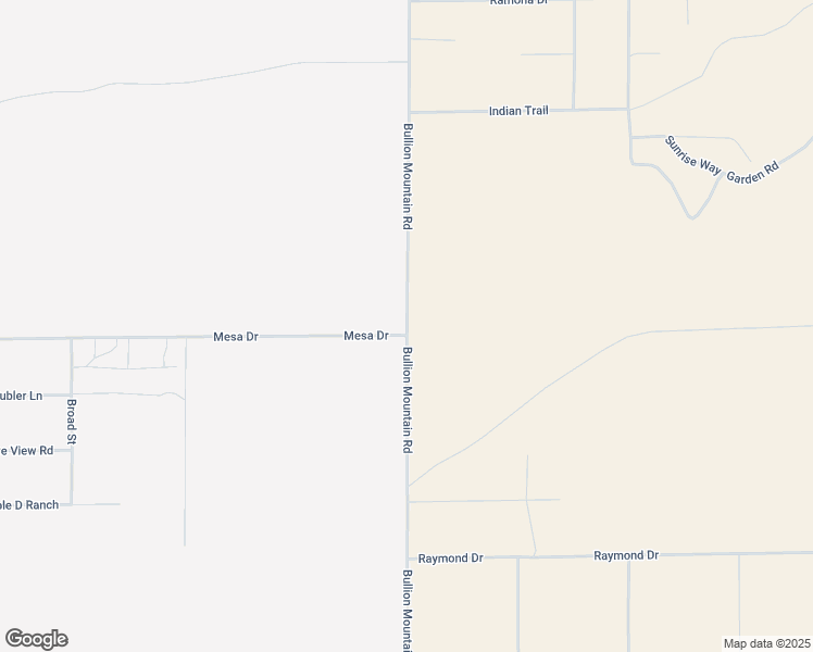 map of restaurants, bars, coffee shops, grocery stores, and more near 4093 Bullion Mountain Road in Twentynine Palms
