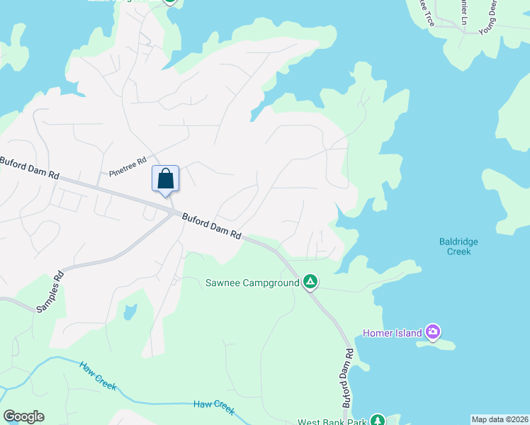 map of restaurants, bars, coffee shops, grocery stores, and more near 2860 Hitt Road in Cumming