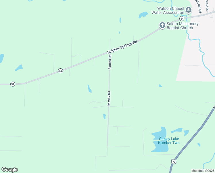 map of restaurants, bars, coffee shops, grocery stores, and more near 4503-4801 Ramick Road in Pine Bluff