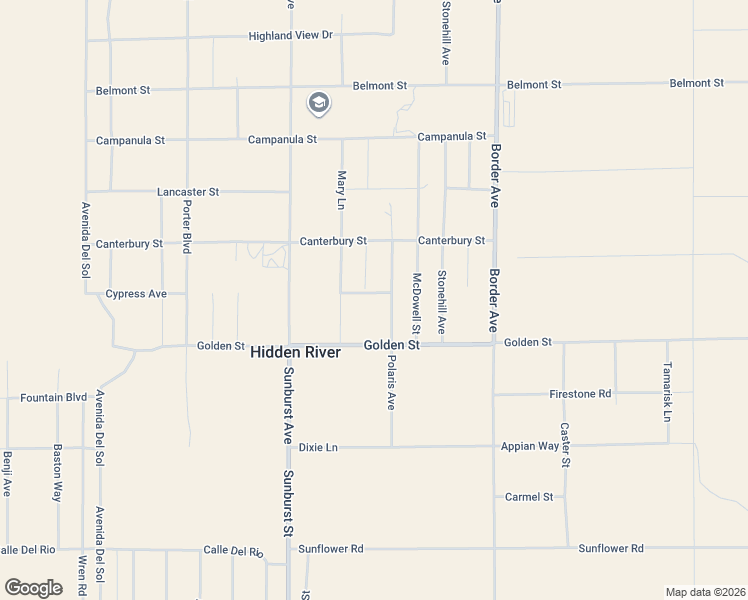 map of restaurants, bars, coffee shops, grocery stores, and more near 4044 Polaris Avenue in Joshua Tree