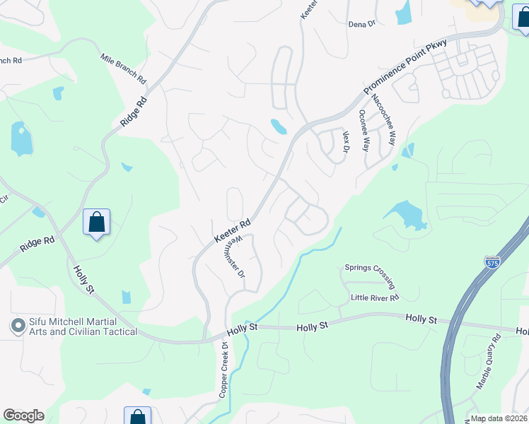 map of restaurants, bars, coffee shops, grocery stores, and more near 222 Wild Flower Place in Canton