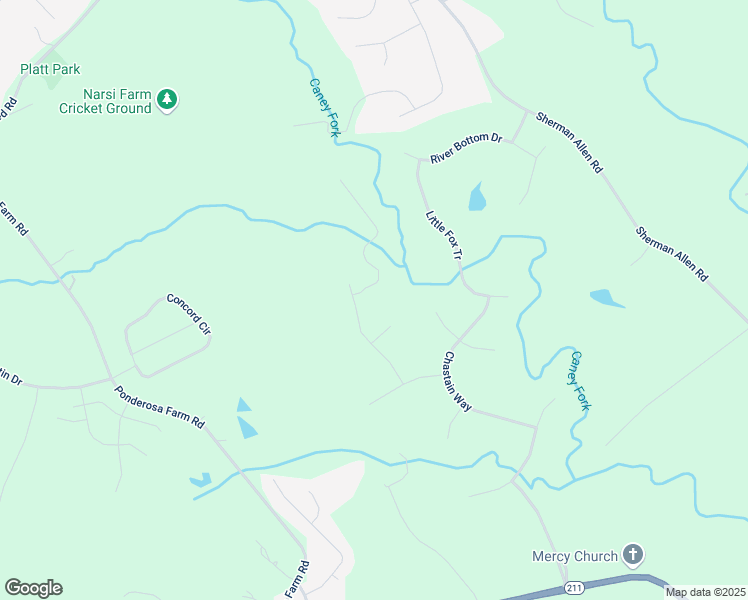 map of restaurants, bars, coffee shops, grocery stores, and more near 5354 Shadow Walk Way in Gainesville