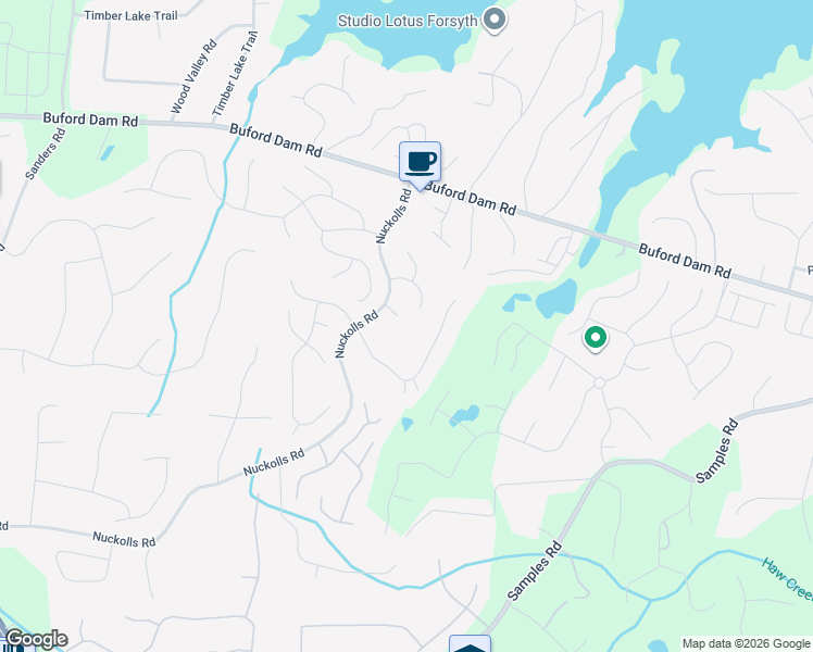 map of restaurants, bars, coffee shops, grocery stores, and more near 1945 Wickersham Hollow in Cumming