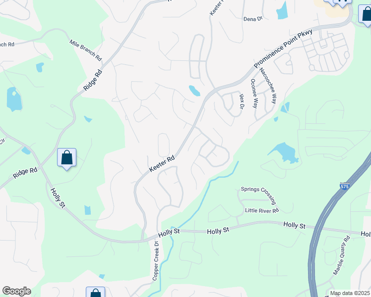 map of restaurants, bars, coffee shops, grocery stores, and more near 215 Wild Flower Place in Canton