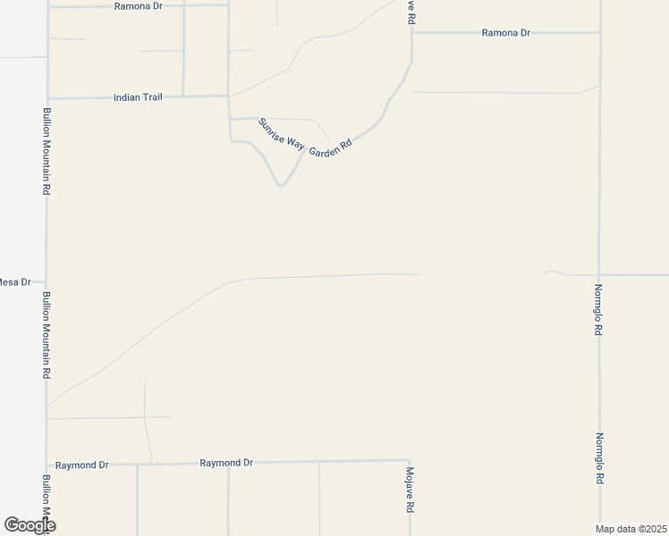 map of restaurants, bars, coffee shops, grocery stores, and more near Mesa Drive in Twentynine Palms