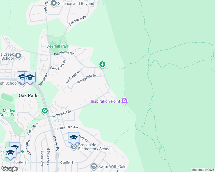 map of restaurants, bars, coffee shops, grocery stores, and more near 592 Aspen Ridge Court in Oak Park
