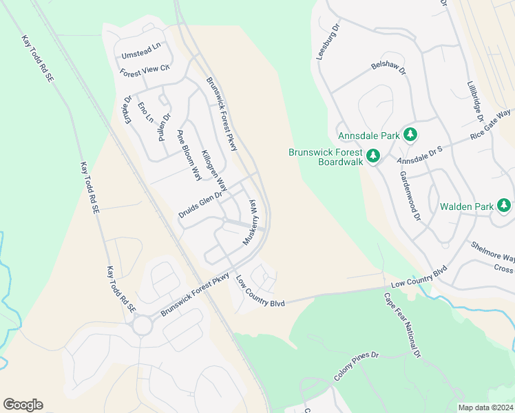 map of restaurants, bars, coffee shops, grocery stores, and more near 7084 Muskerry Way in Leland