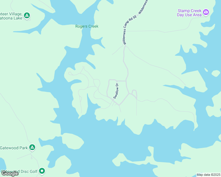 map of restaurants, bars, coffee shops, grocery stores, and more near 33 Yellow Hammer Drive Southeast in White