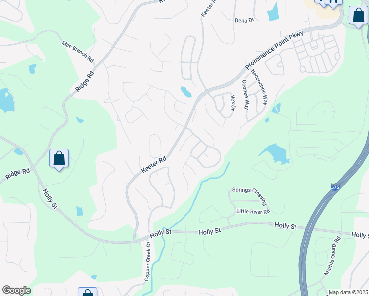 map of restaurants, bars, coffee shops, grocery stores, and more near 215 Wild Flower Place in Canton