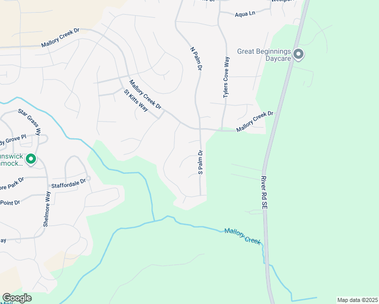 map of restaurants, bars, coffee shops, grocery stores, and more near 106 Caicos Court in Winnabow