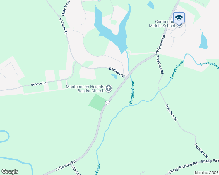 map of restaurants, bars, coffee shops, grocery stores, and more near in Commerce