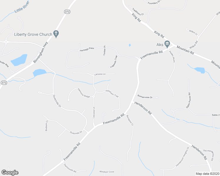 map of restaurants, bars, coffee shops, grocery stores, and more near 1740 Horsham Trail in Alpharetta