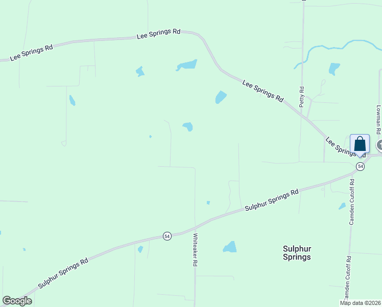 map of restaurants, bars, coffee shops, grocery stores, and more near 4933 Sullivan Road in Pine Bluff