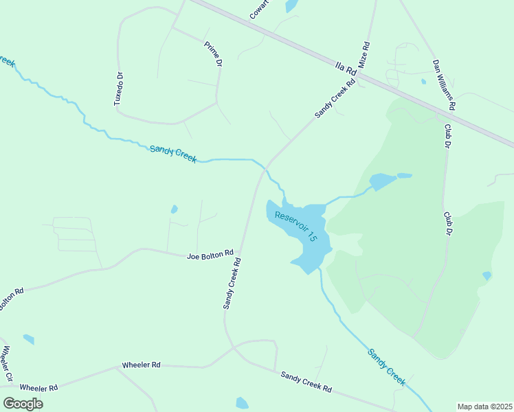 map of restaurants, bars, coffee shops, grocery stores, and more near 619 Sandy Creek Road in Commerce