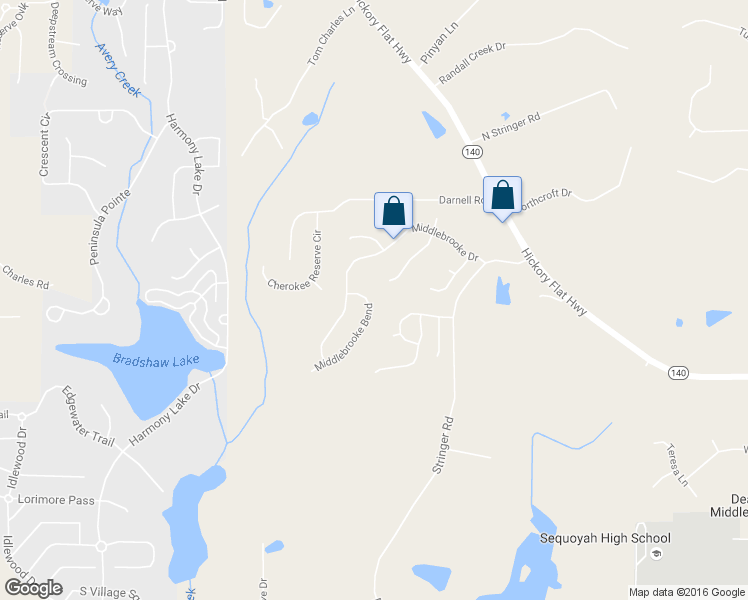 map of restaurants, bars, coffee shops, grocery stores, and more near 809 Middlebrooke Bend in Canton