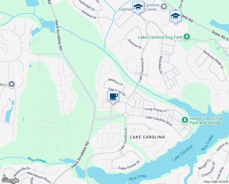 map of restaurants, bars, coffee shops, grocery stores, and more near 111 Oak Cove Drive in Columbia