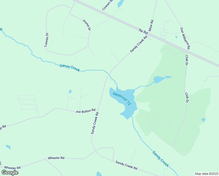 map of restaurants, bars, coffee shops, grocery stores, and more near 619 Sandy Creek Road in Commerce
